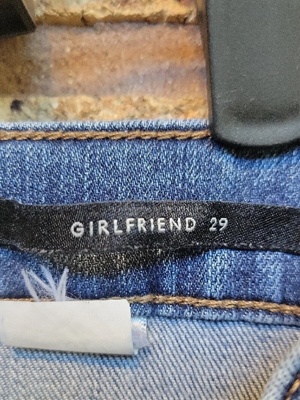 Banana Republic Girlfriend Cotton Stretch Raw Hem Denim Jeans Size 29